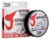 Шнур Daiwa J-BRAID 8-x (Multicolor) 300m PE#2.5 37.5lb