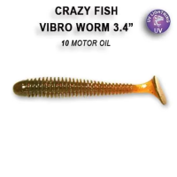 Силиконовая приманка Crazy Fish Vibro Worm 3.4" 12-85-10-6