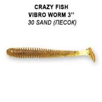 Силиконовая приманка Crazy Fish Vibro Worm 3" 11-75-30-6