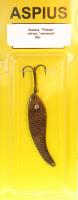 Блесна Aspius Ятаган 6gr латунь черненая тройник Mustad
