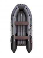 Лодка ПВХ Таймень NX 3600 НДНД PRO Графит/черный