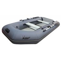 Лодка гребная-моторная Polar Bird 280 ТМ СС Teal Стеклокомпозит (серый) модель 2025 г