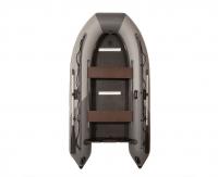 Лодка моторная килевая Лоцман М-330 Премиум (бело-серый)