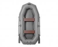 Лодка гребная под мотор Лоцман Профи 240 (серый)