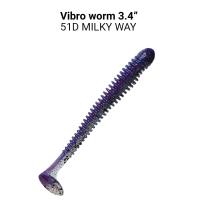 Силиконовая приманка Crazy Fish Vibro Worm 3.4" 13-85-51d-6