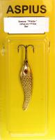Блесна Aspius Ятаган 3gr латунь тройник Mustad