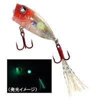 Воблер Rudies Meba Popper Z #Red Spot Glow