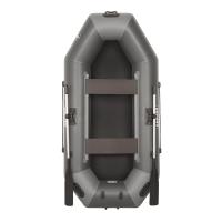 Лодка гребная под мотор Sharks S270 Люкс серо/чёрный (пол-книжка)