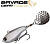 Тейл-спиннер Savage Gear Fat Tail Spin 8cm 24gr White Silver