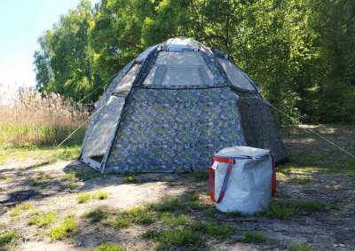 Летняя палатка-шатёр Лотос 5 Мансарда (360х320/205 см)