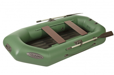 Лодка гребная под мотор Лоцман Стандарт 260 ВНД (зелёный)