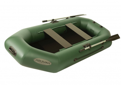 Лодка гребная под мотор Лоцман Стандарт 240 (зелёный)