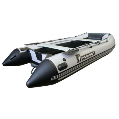 Лодка Polar Bird 385M Merlin НДНД Стеклокомпозит  (чёрно-белый) 