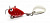 Тейл-спиннер UF Studio Hurricane 18 g. Red glitter