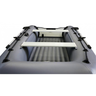 Лодка Polar Bird 385M Merlin НДНД Стеклокомпозит  (чёрно-белый) 