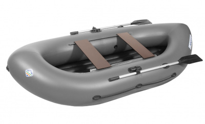 Лодка гребная Лоцман Турист 280 ВНД (серый)