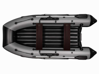 Надувная ПВХ лодка X-River Agent 390 НДНД (оранжево-серый, серая фурнитура)