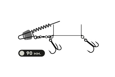 Оснастка Xbaits X Stinger Regular 90 mm крючок 1/0