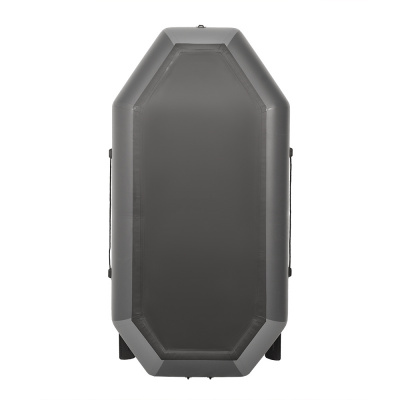 Лодка гребная под мотор Sharks S240 Люкс серо/чёрный (пол-книжка)