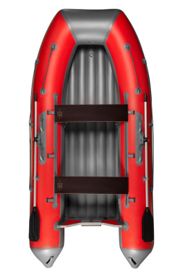 Надувная ПВХ лодка X-River Agent 390 НДНД (оранжево-серый, серая фурнитура)