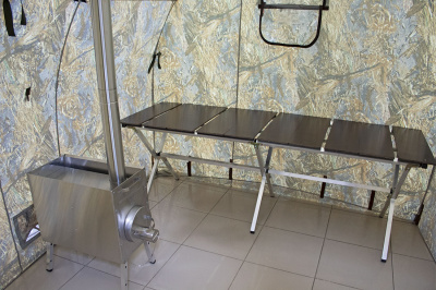 Походная баня-палатка Берег ПБ-1 2х2 м ( нового образца ) (200х200/190 см)