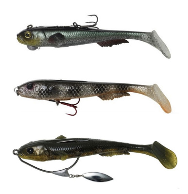 Силиконовая приманка Savage Gear LB 3D Goby Shad 20cm 60gr Motor Oil Goby UV/ 2 штуки
