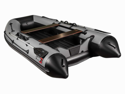 Надувная ПВХ лодка X-River Agent 360 НДНД (серо-белая , серая фурнитура)