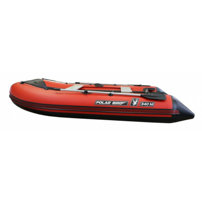 Лодка Polar Bird 385М Merlin (чёрно-красный) стеклокомпозит
