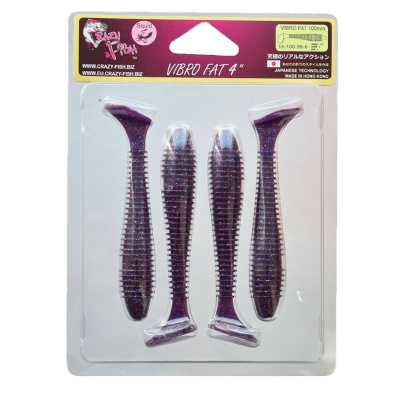 Силиконовая приманка Crazy Fish Vibro Fat 4" 14-100-98-6