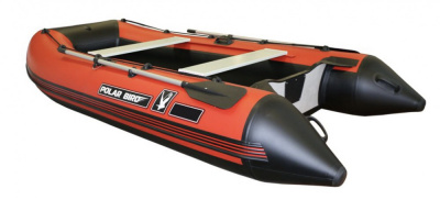 Лодка Polar Bird 360M Merlin НДНД Стеклокомпозит  (чёрно-красный) 