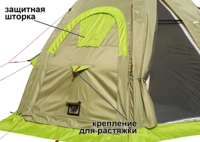 Всесезонная Универсальная палатка Лотос 5У Шторм (360х320/205 см)