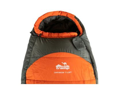 Спальный мешок кокон Tramp Oimyakon T-Loft Regular Olive (левый) 225*80*55 см (-30°C)