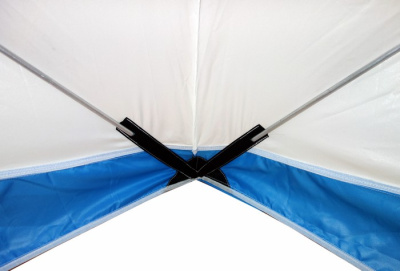 Походная баня Пингвин Призма (1-сл) 185*185 cm Композит (бело-синий)