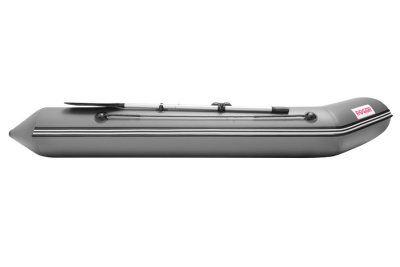 Лодка ПВХ Roger Standard 2800 с привальный брусом (серая)
