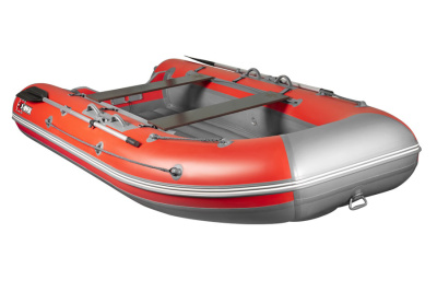 Надувная ПВХ лодка X-River Grace Wind 380 НДНД (красно - серый , серая фурнитура)