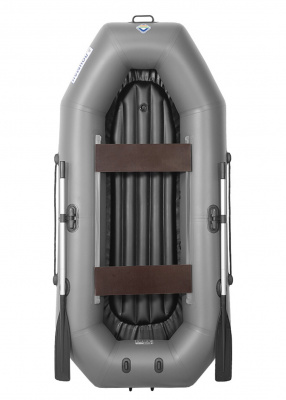 Лодка гребная под мотор Лоцман Стандарт 260 ВНД (серый)