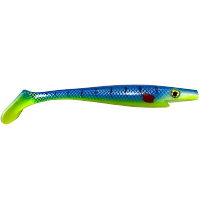 Силиконовая приманка Strike Pro Pig Shad Jr. #Yellow Blue (2шт.)